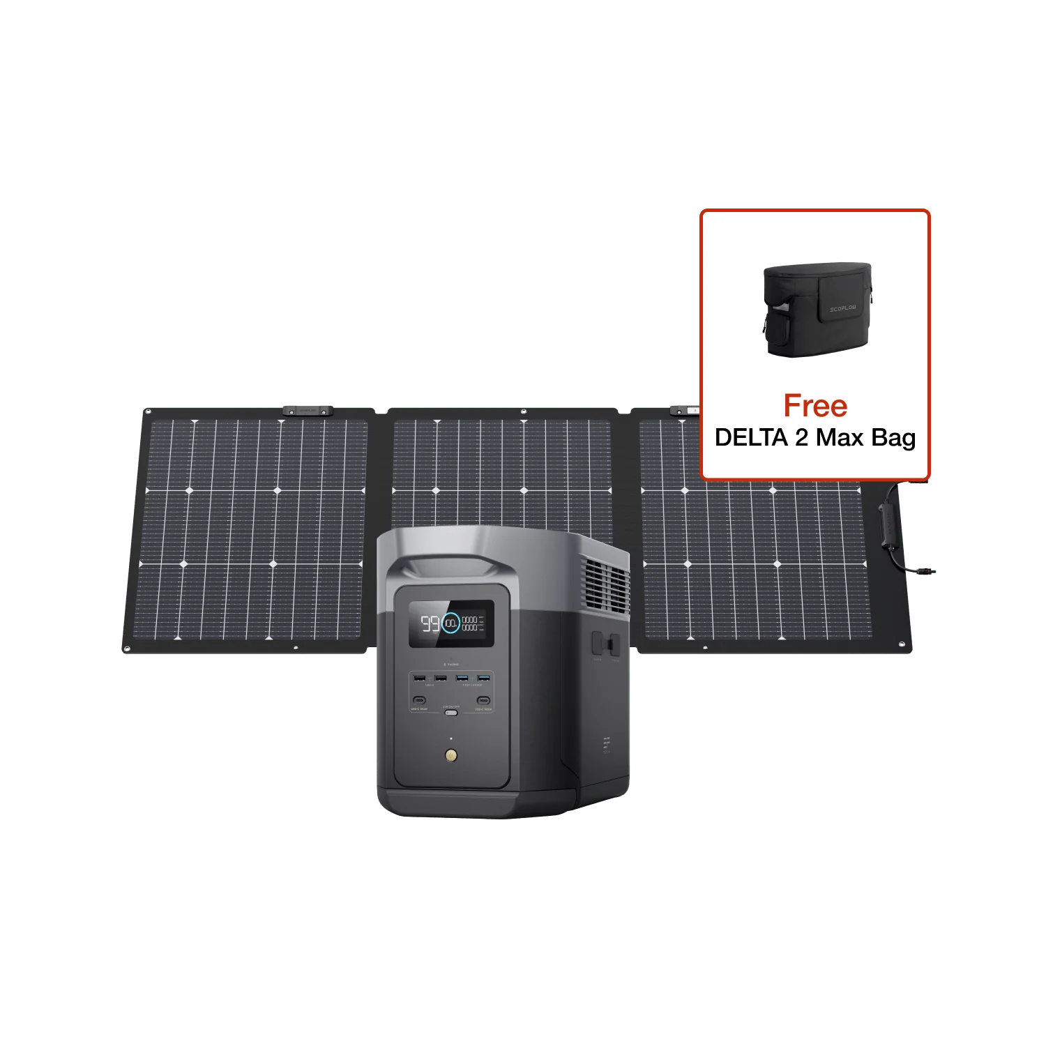 EcoFlow DELTA 2 Max Solar Generator (PV160W) 3 EcoFlow DELTA 2 Max Solar Generator (PV160W)