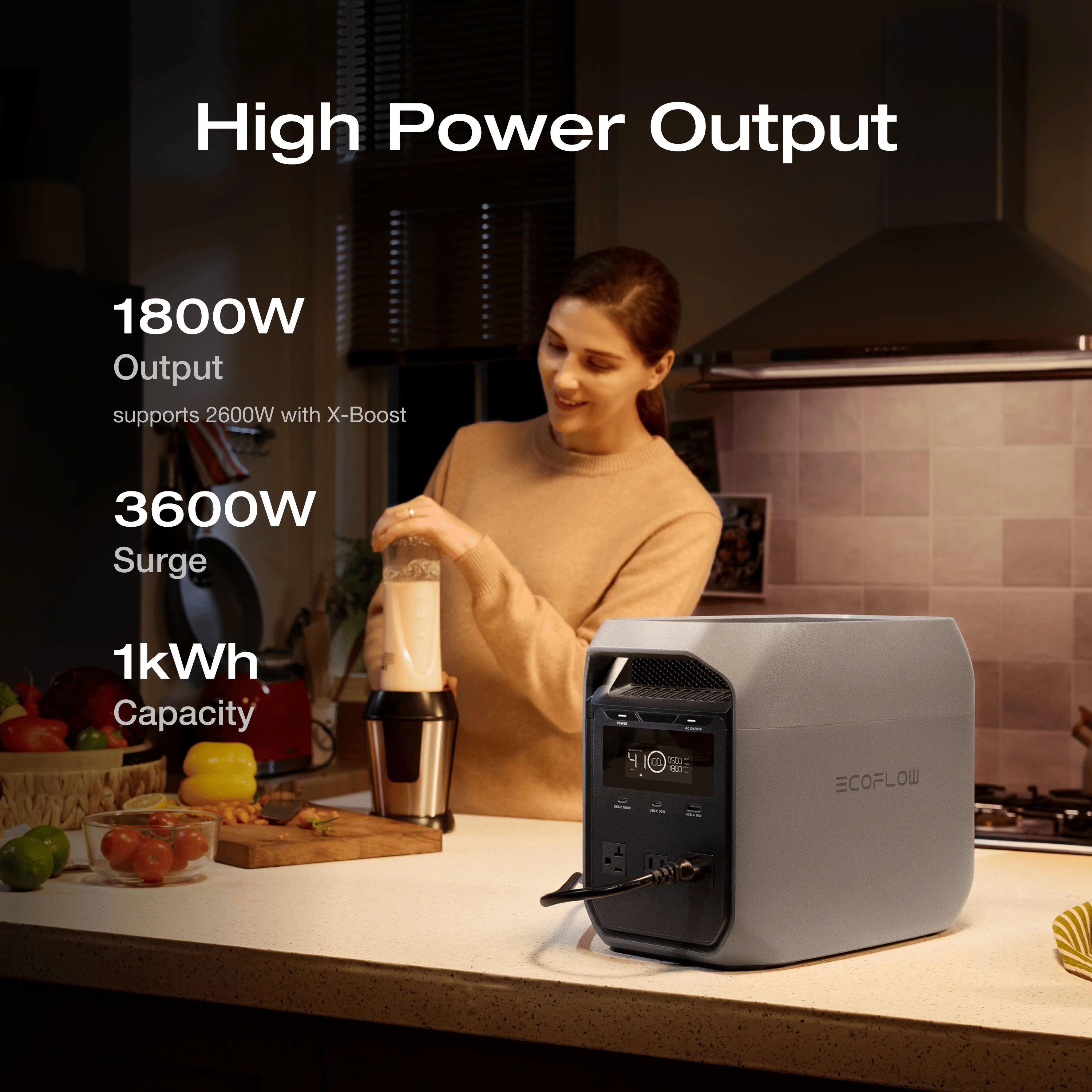 EcoFlow DELTA 3 Classic Portable Power Station (1024Wh) 5 EcoFlow DELTA 3 Classic Portable Power Station (1024Wh) - (Y26 PD) Gift