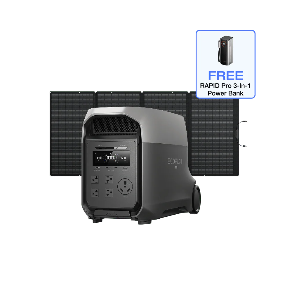 EcoFlow DELTA 3 Ultra Series Portable Power Station (3072Wh) 28 With 400W Solar Panel