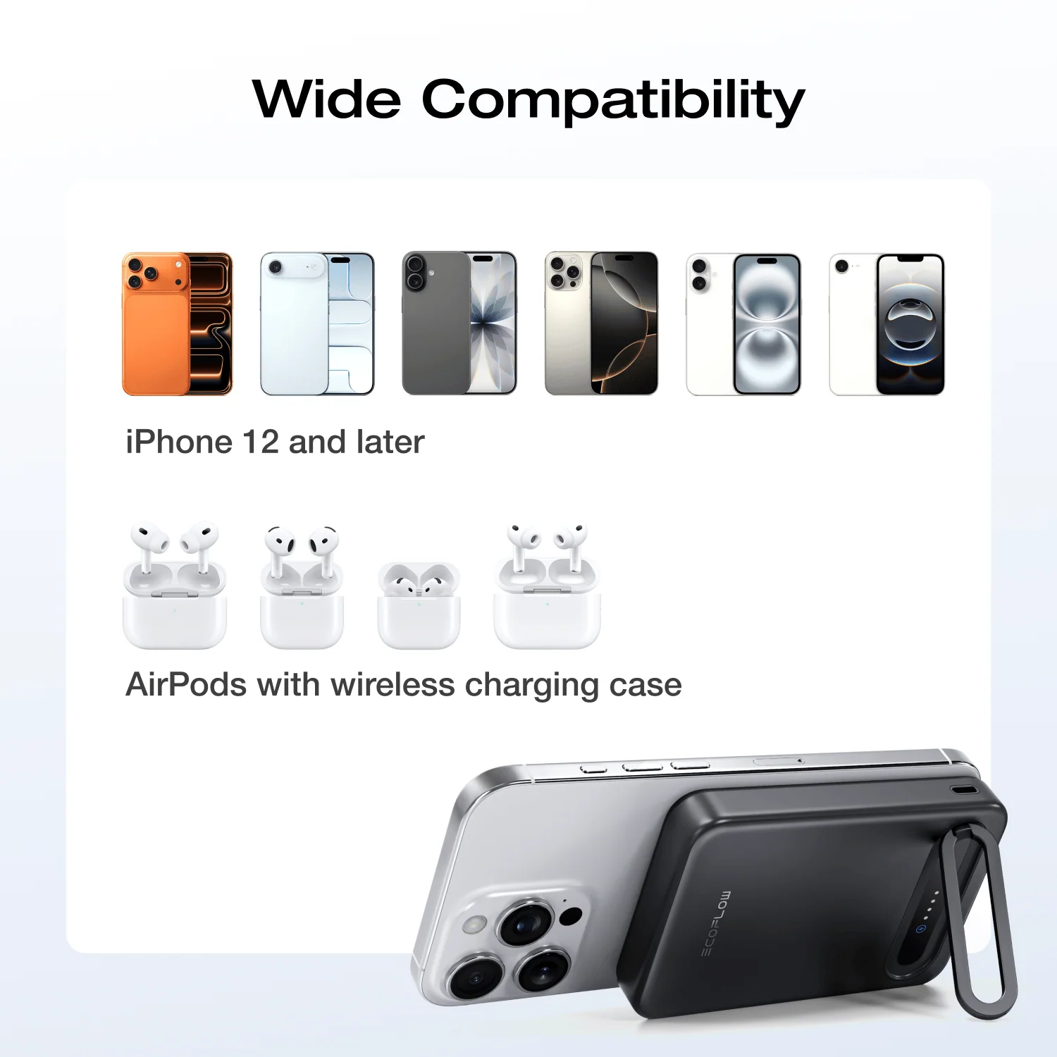 EcoFlow RAPID Mag Qi2 Magnetic Power Bank (10,000mAh, 15W) 8 EcoFlow RAPID Mag Qi2 Power Bank (10K, 15W) + RAPID 65W GaN Charger with 100W Cable