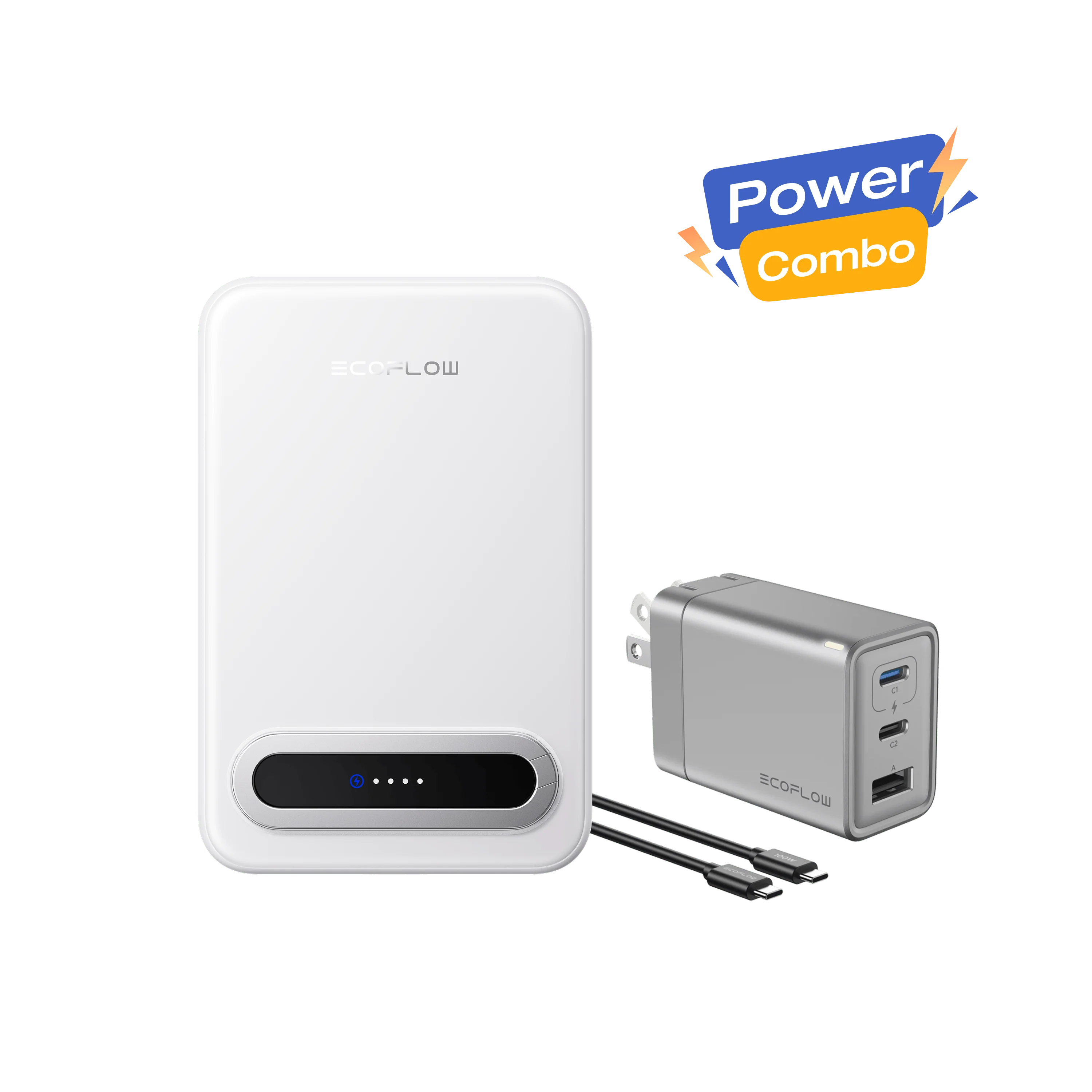 EcoFlow RAPID Mag Qi2 Power Bank (10K, 15W) + RAPID 65W GaN Charger with 100W Cable 2 EcoFlow RAPID Mag Qi2 Power Bank (10K, 15W) + RAPID 65W GaN Charger with 100W Cable