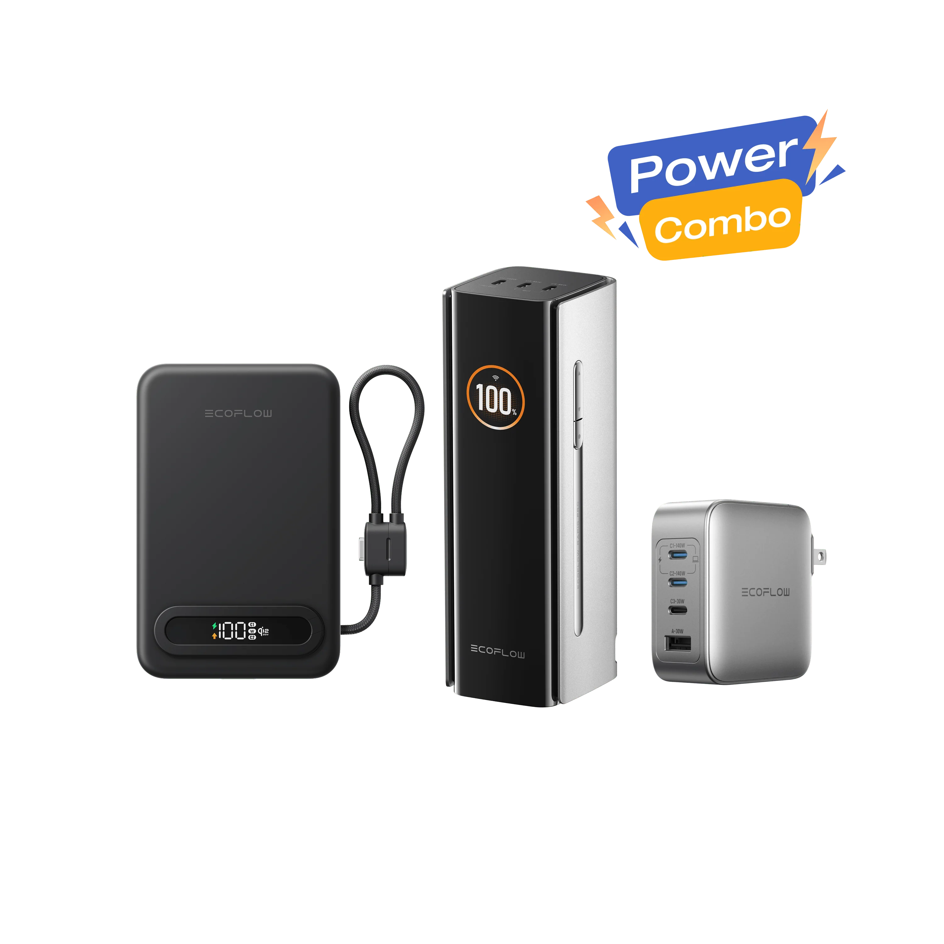 EcoFlow RAPID Pro Power Bank + RAPID Mag Qi2.2 Power Bank + 140W Charger 3 EcoFlow RAPID Pro Power Bank + RAPID Mag Qi2.2 Power Bank + 140W Charger