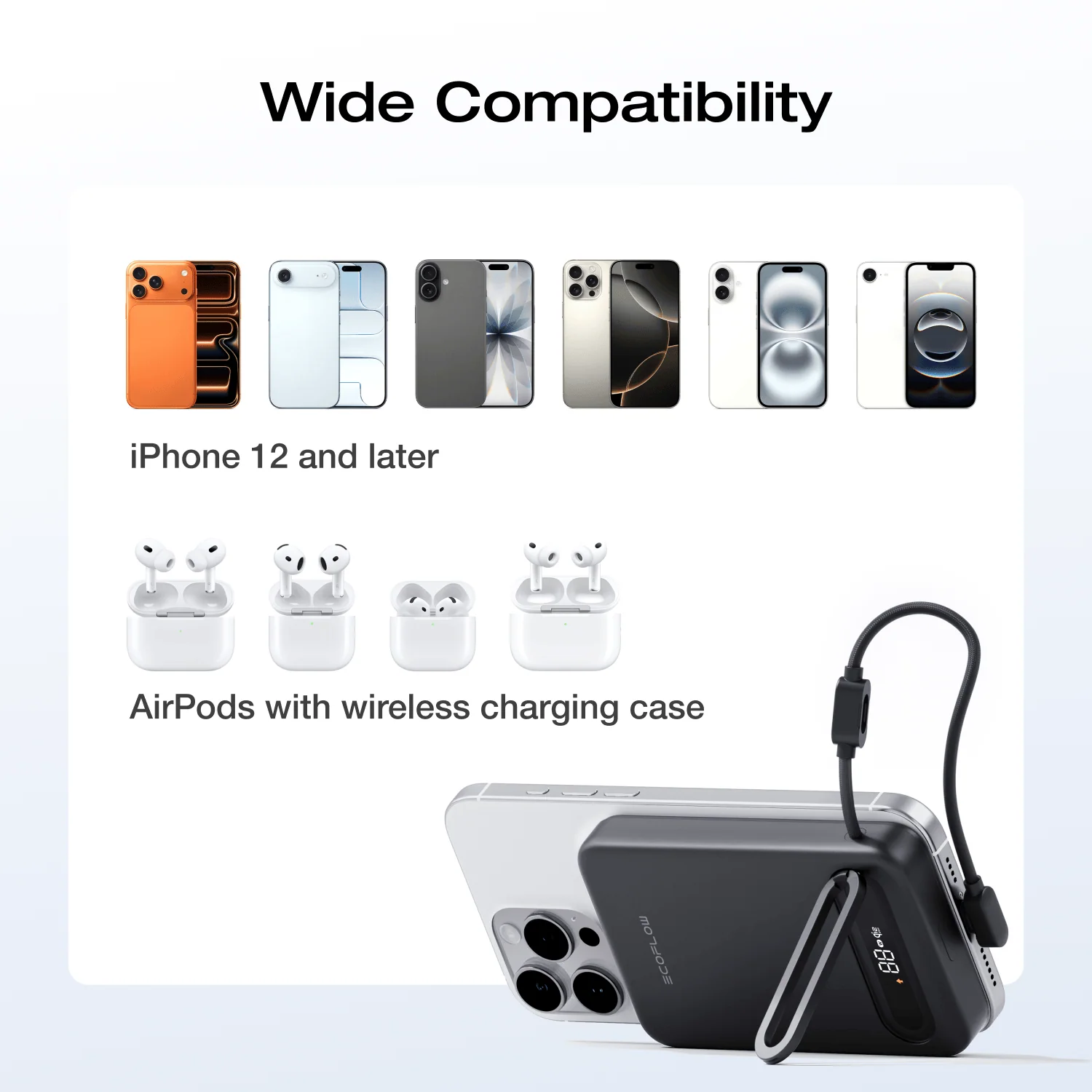 EcoFlow RAPID Mag Qi2.2 Magnetic Power Bank (10,000mAh, 25W, Built-in USB-C Cable) 9 EcoFlow RAPID Mag Qi2.2 Magnetic Power Bank (10,000mAh, 25W, Built-in USB-C Cable)
