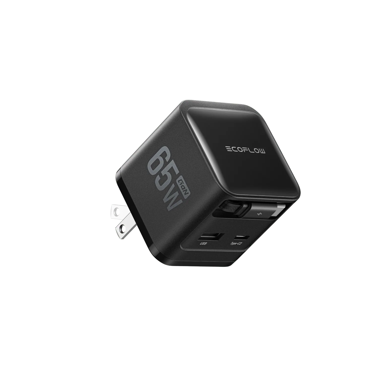 EcoFlow RAPID Charger (65W, Retractable Cable, GaN)