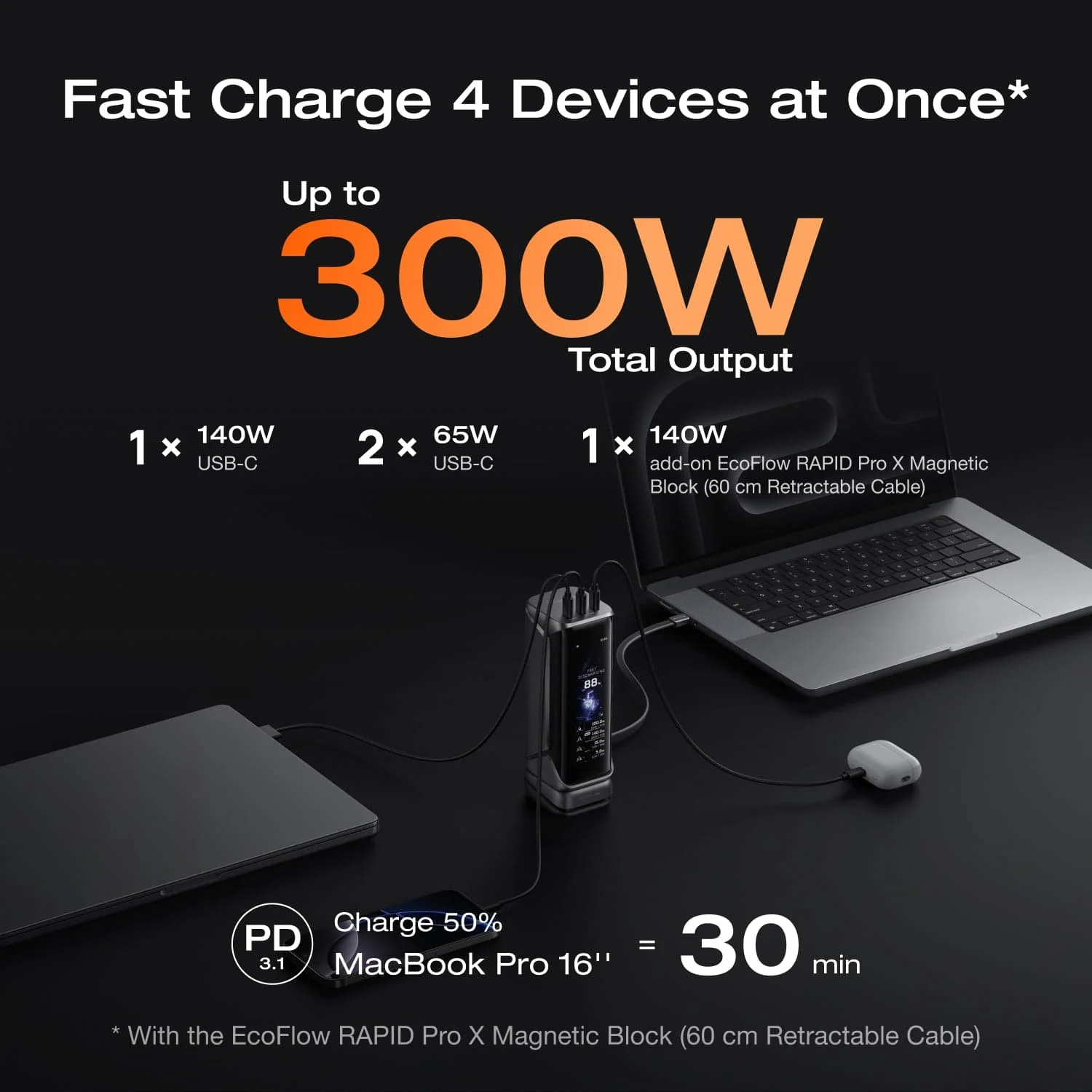 EcoFlow RAPID Pro X Power Bank (27,650mAh, 300W) 2 EcoFlow RAPID Pro X Power Bank (27,650mAh, 300W)