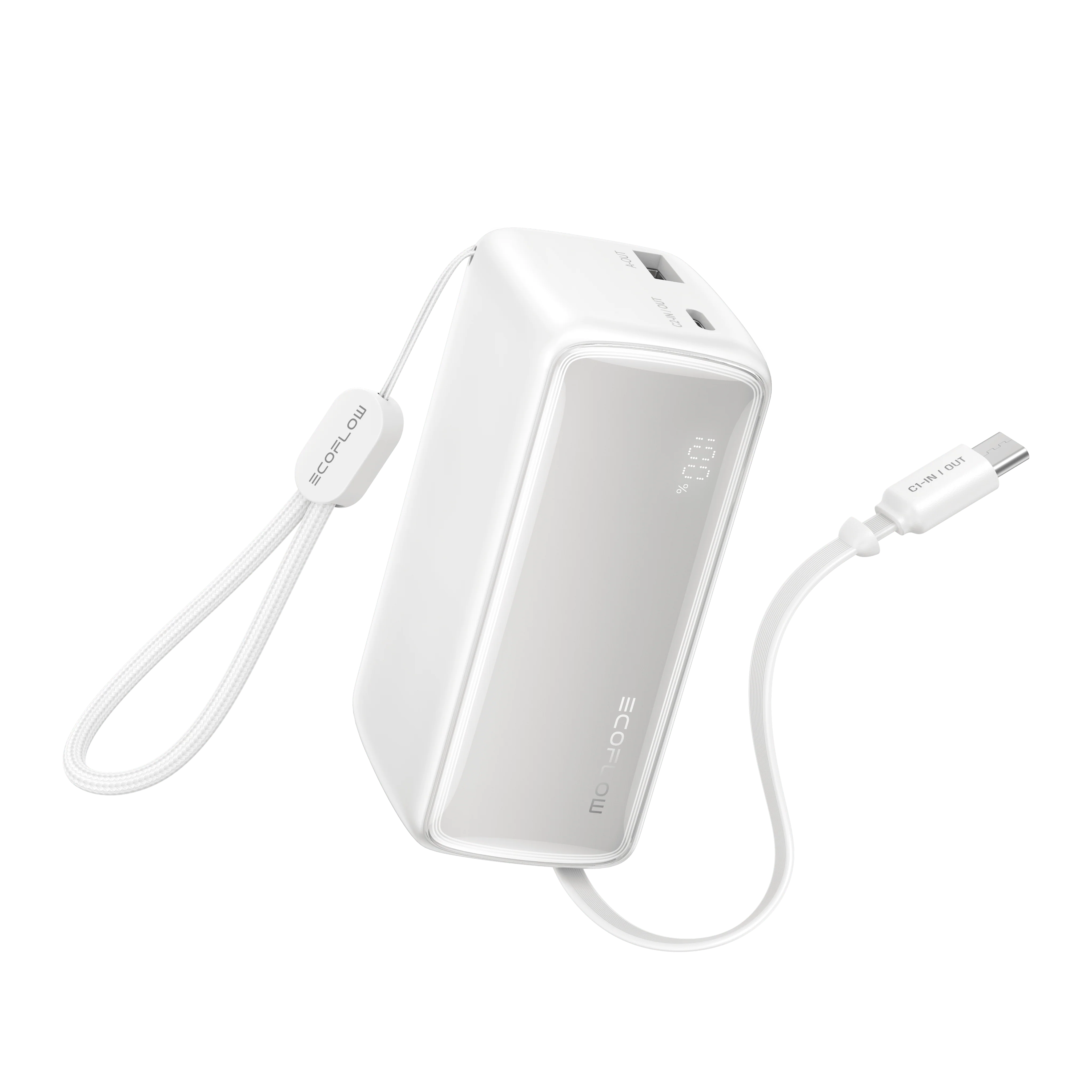 EcoFlow RAPID Power Bank (10K, 45W, Retractable Cable)